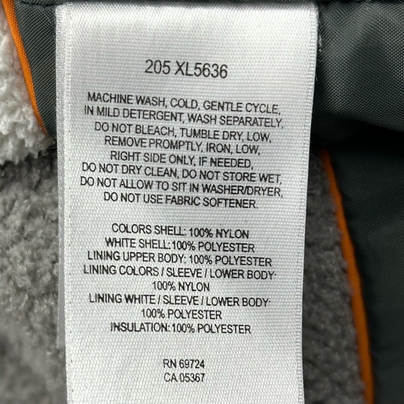 Columbia Sportswear XL5636 205 Womens Size XL Coat Orange/White Winter Jacket - Picture 11 of 12